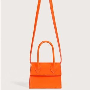 NEON ORANGE MINI PURSE